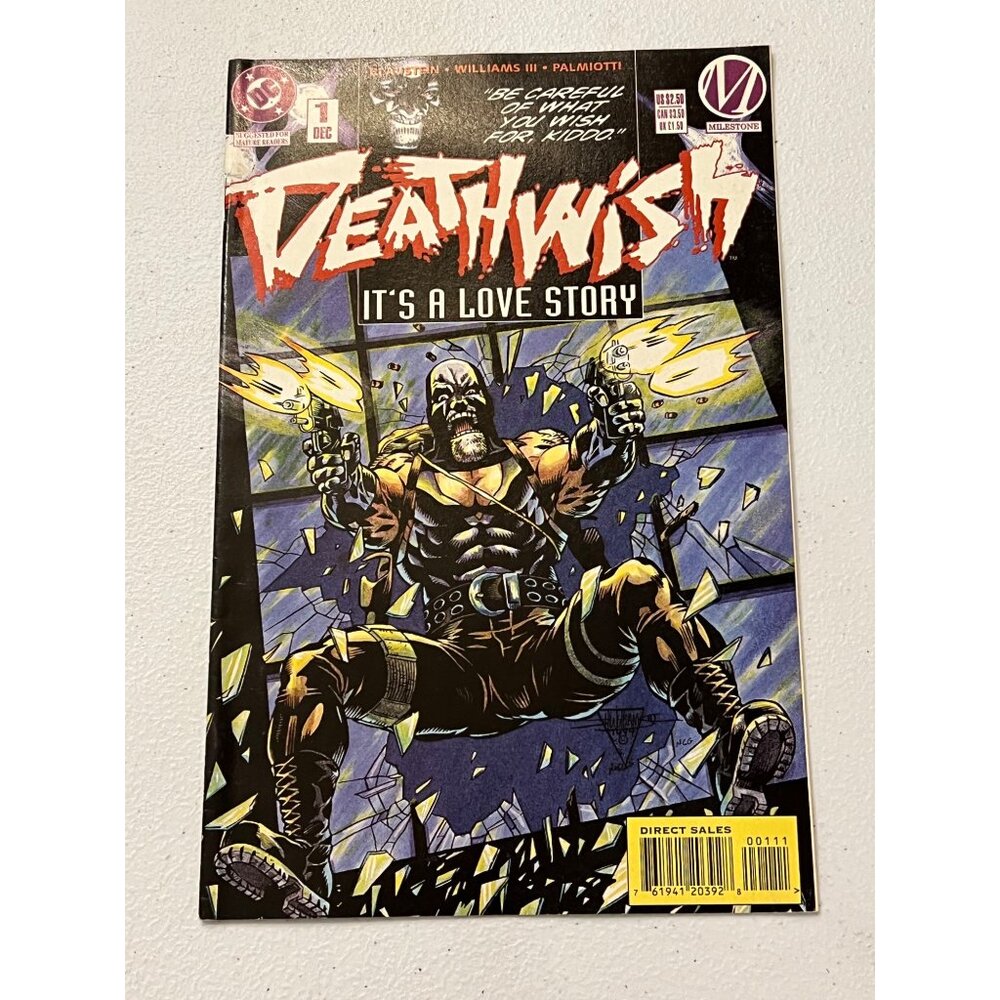 Deathwish Issue 1 DC Comics Milestone Media 1994 Pre-Owned